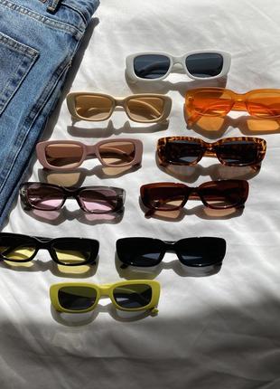 Имиджевые солнцезащитные пластиковые очки7 фото