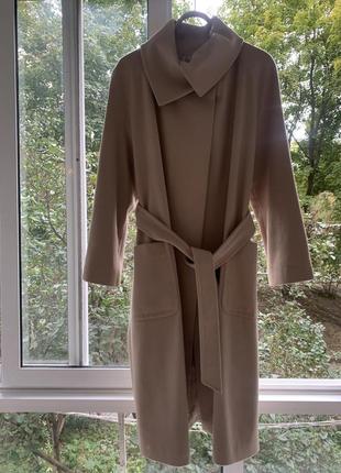 Новое роскошное кашемировое пальто bessini p.38/ m/l,xl3 фото