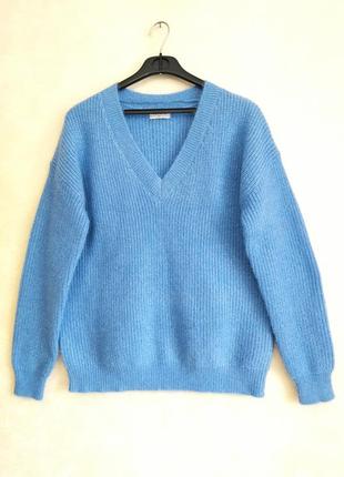 Тёплый удлинённый пуловер женский пуловер оверсайз4 фото