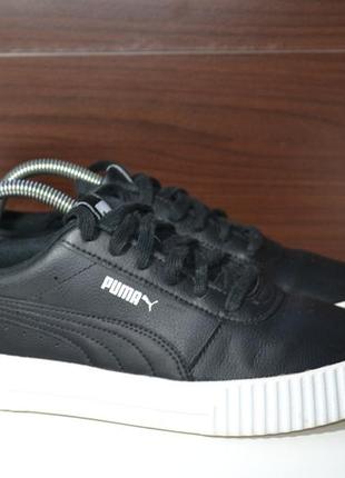 Puma carina l 40.5р кроссовки оригинал кожаные сникерсы кеды