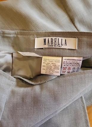 Оригинальная шерстяная юбка на запах marella max mara