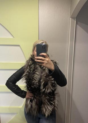 Куртка трансформер з натуральним хутром
