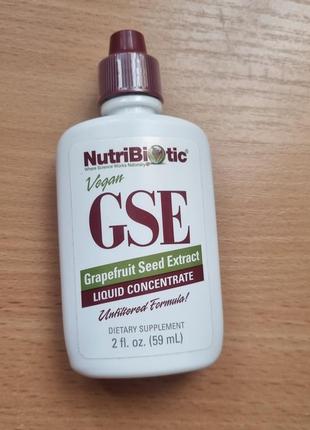 Nutribiotic, экстракт семян грейпфрута gse, жидкий концентрат, 59 мл