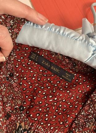 Актуальная блуза zara в цветочный принт/тренд3 фото