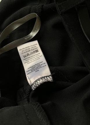 Прямые базовые черные брюки размер 8/36-10/38)4 фото