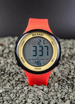 Унісекс водонепроникний спортивний електронний годинник skmei 1856 rd