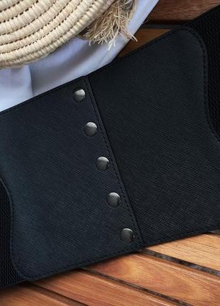 Пояс корсет на резинке, широкий пояс на талию, корсет втягивающий