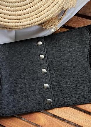 Пояс корсет на резинке, широкий пояс на талию, корсет втягивающий