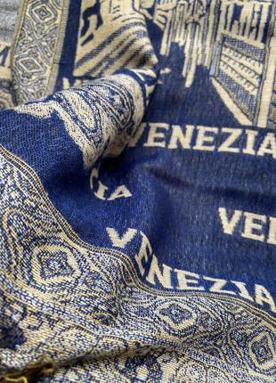 Женский шарф большой широкий венеция6 фото