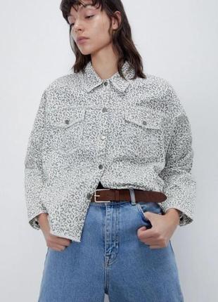 Сорочка/джинсова куртка zara