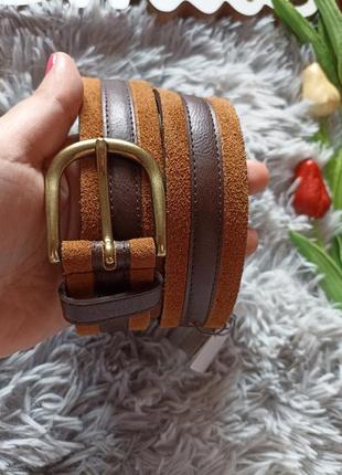 Чоловічий шкіряний ремінь 🖤🥭 mango
