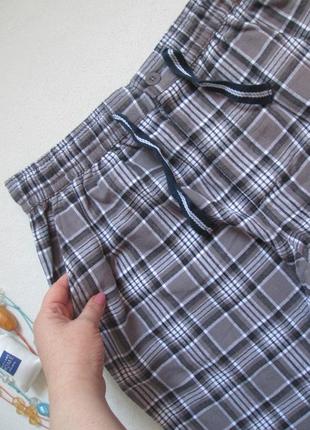 Шикарные фланелевые домашние штаны в клетку cotton traders 💜🌹💜8 фото