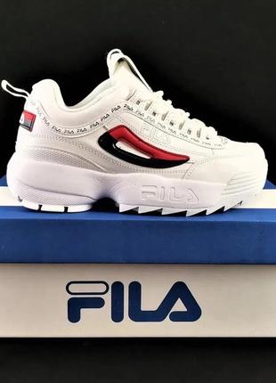 Кросівки fila disruptor білі жіночі шкіряні філа (розміри: 40)6 фото