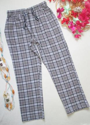 Шикарные фланелевые домашние штаны в клетку cotton traders 💜🌹💜1 фото
