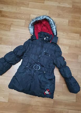 Демисезонная куртка с минни маус