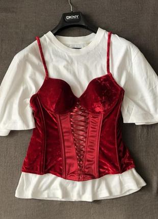 Корсет. бархат. невероятно красный ♥️❤️