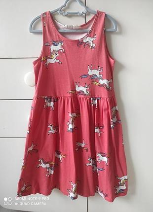 Сарафан від h&m з єдинорогами на 8-10 років