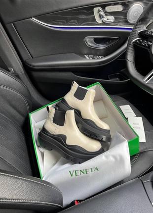 Шикарные кожаные ботинки bottega vneta2 фото