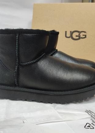 Жіночі шкіряні міні уггі ugg australia mini