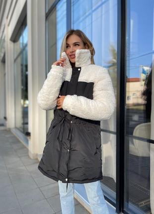 Женская модная теплая куртка, парка, курточка, осень, зима, весна5 фото