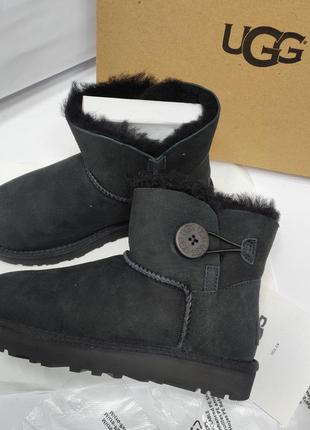 Женские мини угги на пуговице ugg australia mini3 фото