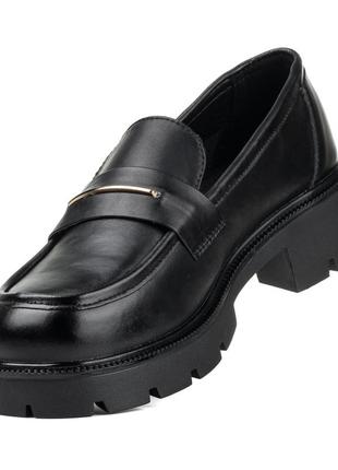 Туфли -лоферы женские черные 2317т5 фото