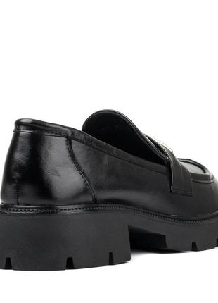 Туфли -лоферы женские черные 2317т4 фото
