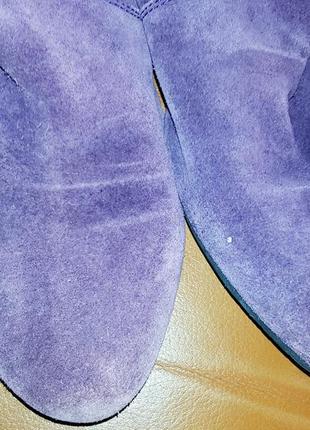 Фиолетовые ботфорты замша viva la diva р6-39