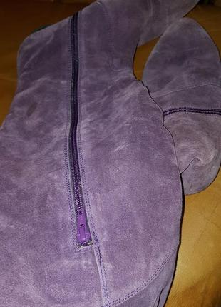 Фиолетовые ботфорты замша viva la diva р6-39