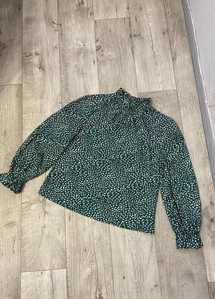 Стильна принтова блуза shein розмір 48