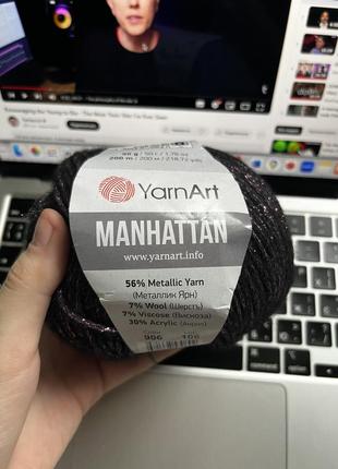 Нитки yarnart металік 906
