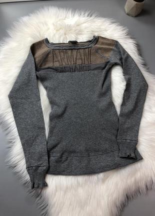 Кофта гольф в рубчик свитер гольф в рубчік светр armani exchange