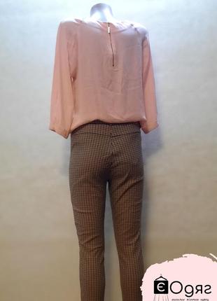 Блузка, с длинными рукавами, гладкая как шелк, розового цвета2 фото