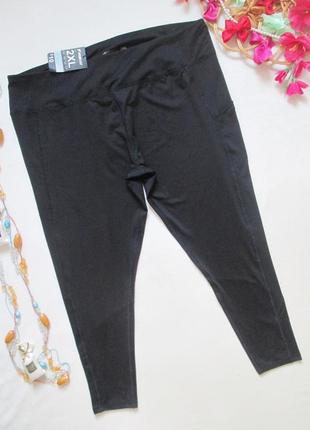 Шикарные черные спортивные лосины высокая посадка primark 💜🌹💜