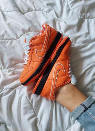 Кроссовки nike sb dunk low orange lobster5 фото