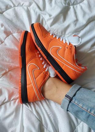 Кроссовки nike sb dunk low orange lobster4 фото