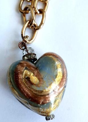 Потрясающий коллекционный кулон муранское стекло