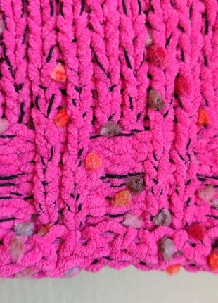 Оригинальный актуальный свитер джемпер полувер розового цвета next3 фото