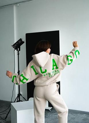 Костюм жіночий теплий с капюшоном турция