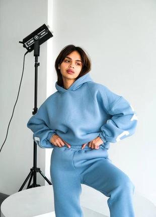 Костюм жіночий теплий с капюшоном турция