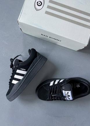 Adidas campus x bad bunny black white  в наличии4 фото