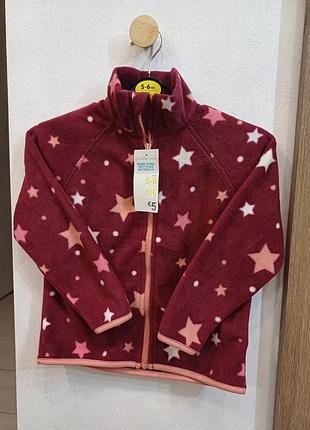 Флис кофта на замок 116 см primark