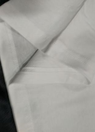Білого кольору бавовняна футболка з круглим коміром на чоловіка anjelik - анжелік4 фото