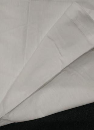Білого кольору бавовняна футболка з круглим коміром на чоловіка anjelik - анжелік6 фото