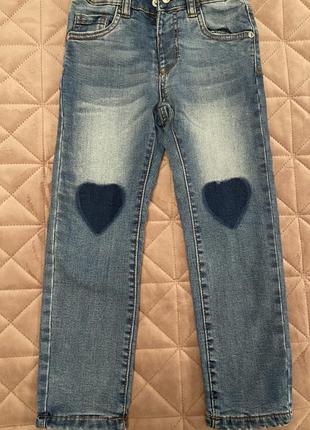 Утепленные джинсы для девочки