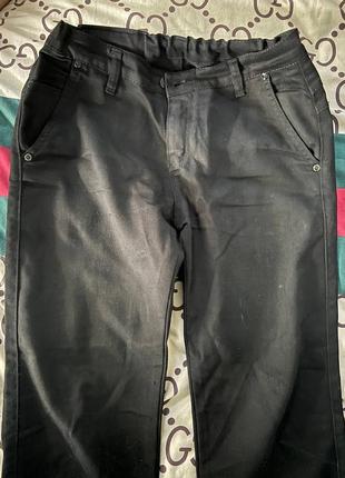 Штаны (брюки) черные.2 фото