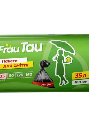 Пакети для сміття тм frau tau 35 л 100 шт. hdpe1 фото