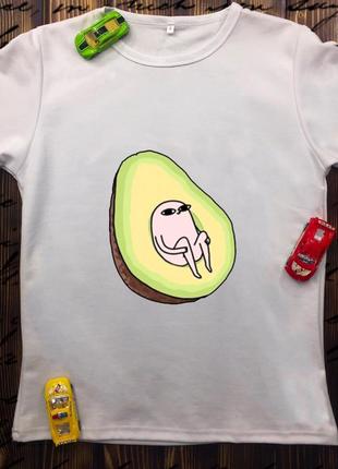Мужская футболка с принтом - авокадо-мемас1 фото