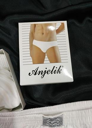 Качественные хлопковые  трусы  для мужчины белого цвета anjelik . анжелика4 фото
