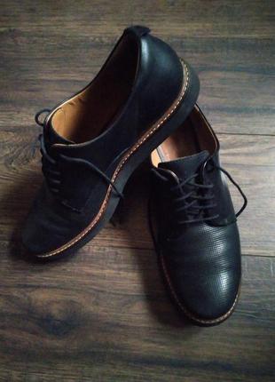 Туфли clarks черные, классические